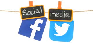 FACEBOOK TWITTER LOGOS