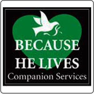 BECUASE HE LIVES LOGO